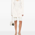 Giacca con strato in pizzo in bianco Giuseppe di morabito - donna 