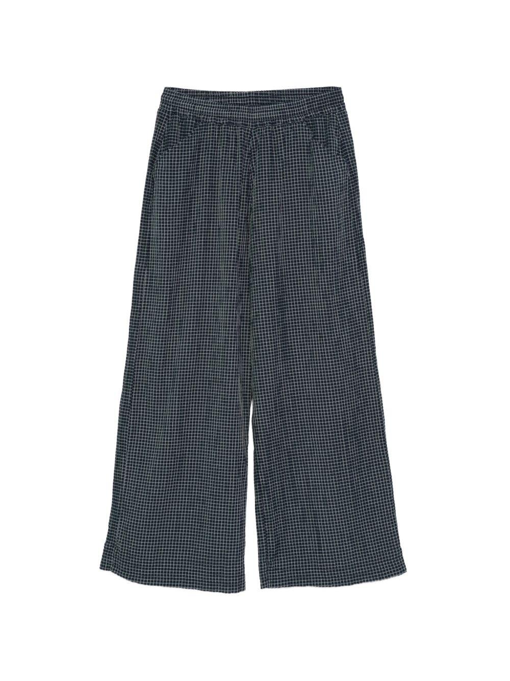Pantaloni a quadri con tasca in blu Ymc - uomo 