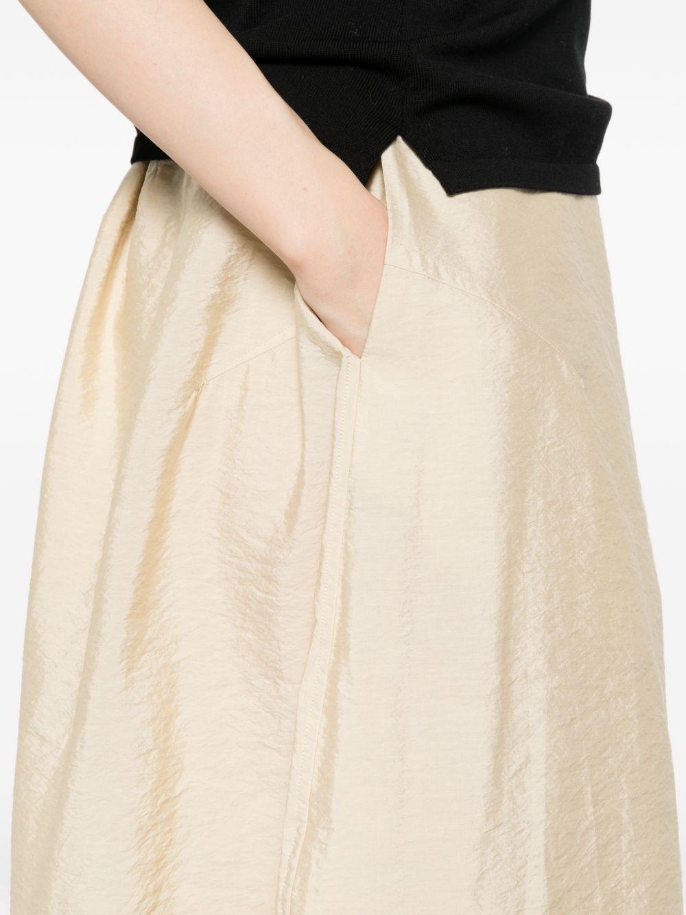 Gonna midi con spacco parachute in beige Toteme - donna 