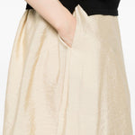 Gonna midi con spacco parachute in beige Toteme - donna 