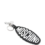 Portachiavi con logo e dettaglio in nero 