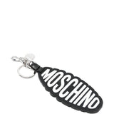 Portachiavi con logo e dettaglio in nero 