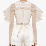 Top rhino in tulle in beige Rick Owens - donna 