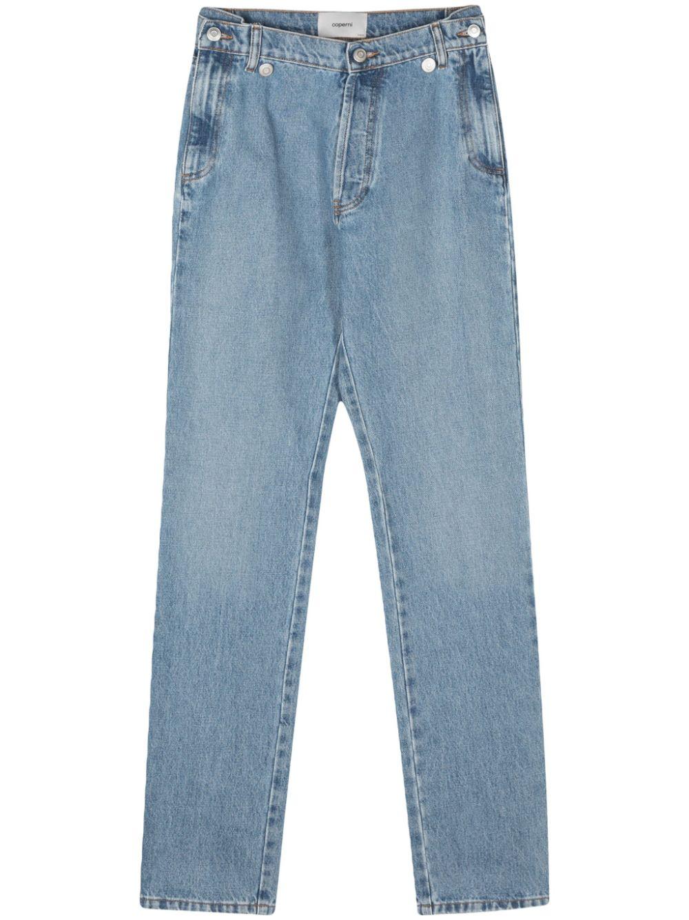 Jeans a vita alta in blu - donna 