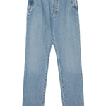 Jeans a vita alta in blu - donna 