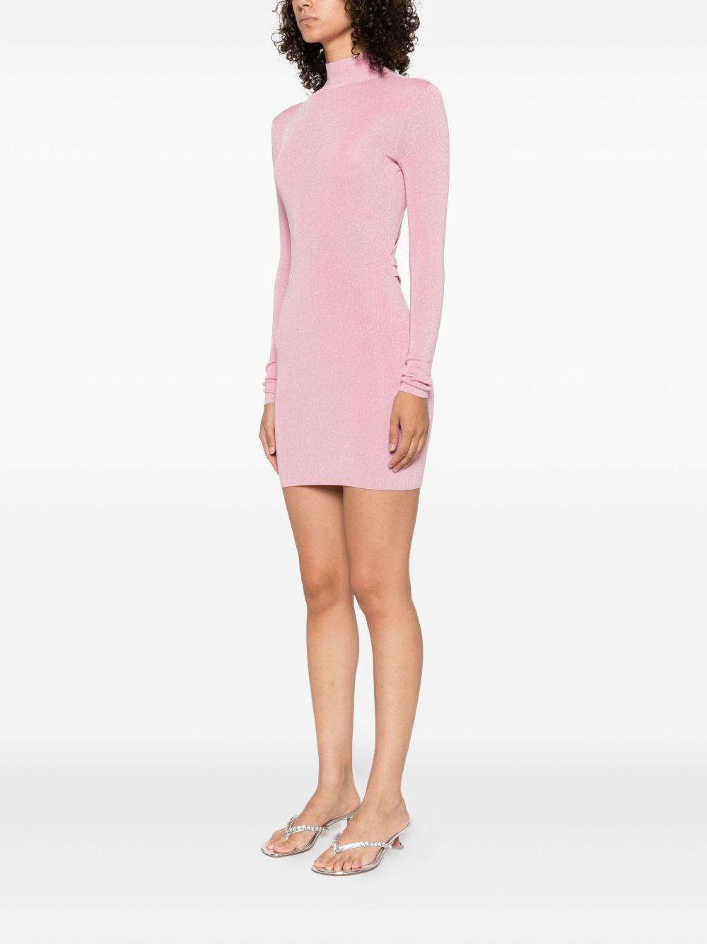 Abito in maglia a collo alto in rosaSelf-portrait - donna 