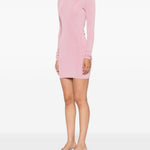 Abito in maglia a collo alto in rosaSelf-portrait - donna 