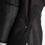 Camicia marina asmmetrica semi-trasparente in nero Darkpark - donna 
