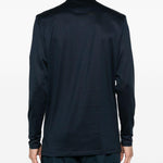 T-shirt a maniche lunghe in blu Tokyo luxury brand - uomo 