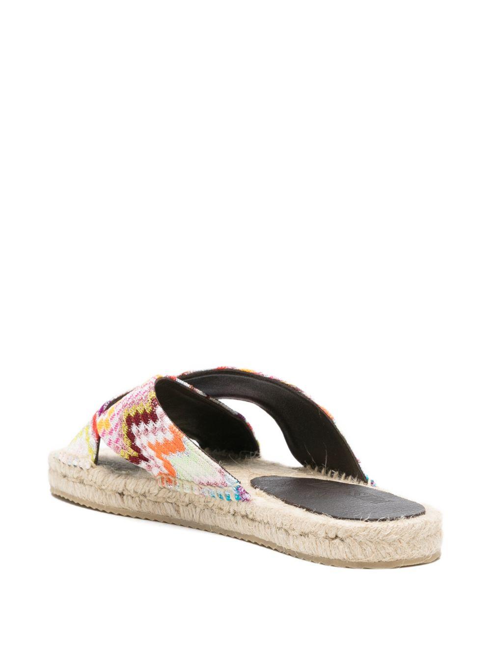 Ciabatte con motivo a zigzag multicolore Missoni - donna 