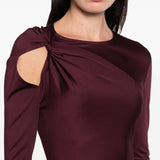 Top a maniche lunghe con dettagli cut-out Victoria Beckham - donna 