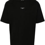 T-shirt slogan classique in nero drole de monsieur - uomo 