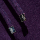 Shorts con coulisse e logo in viola The attico - donna 