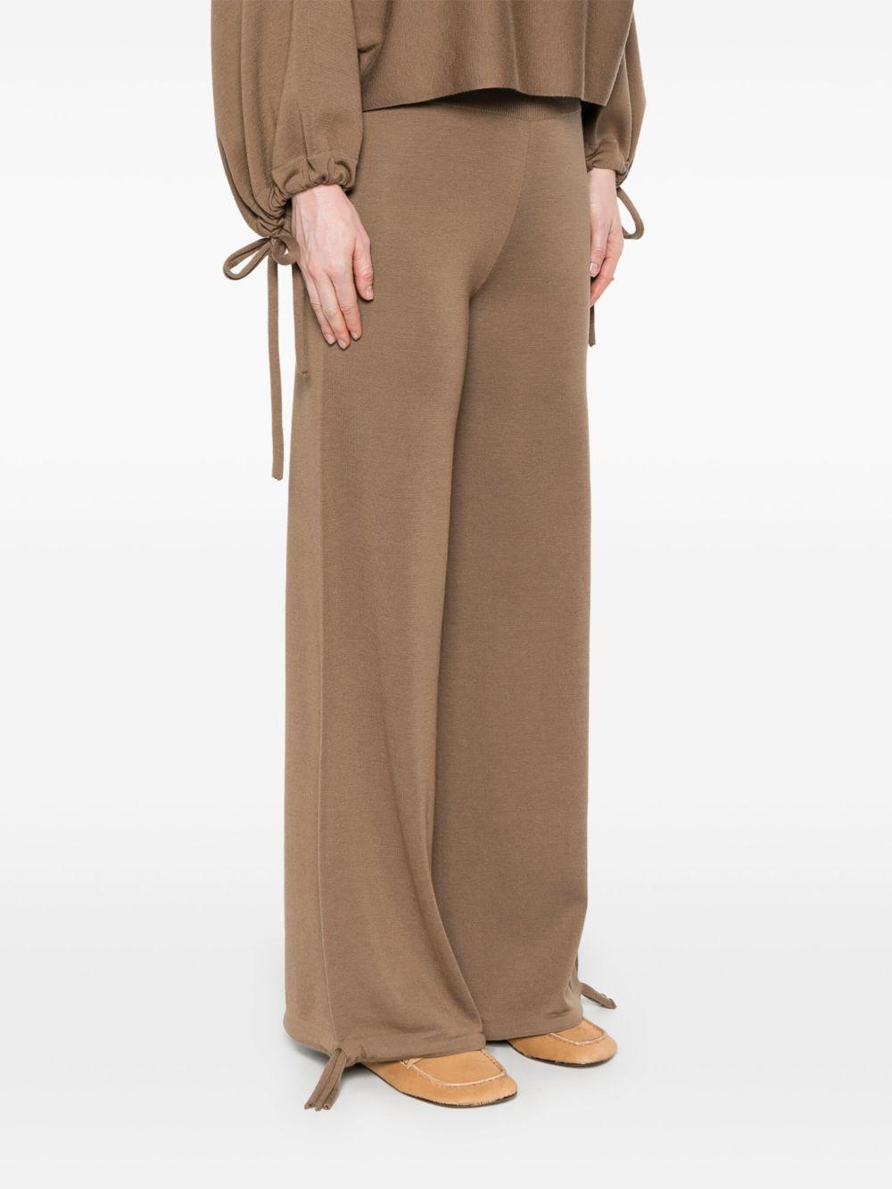 Pantaloni con vita elasticizzata in marrone Maxmara - donna 