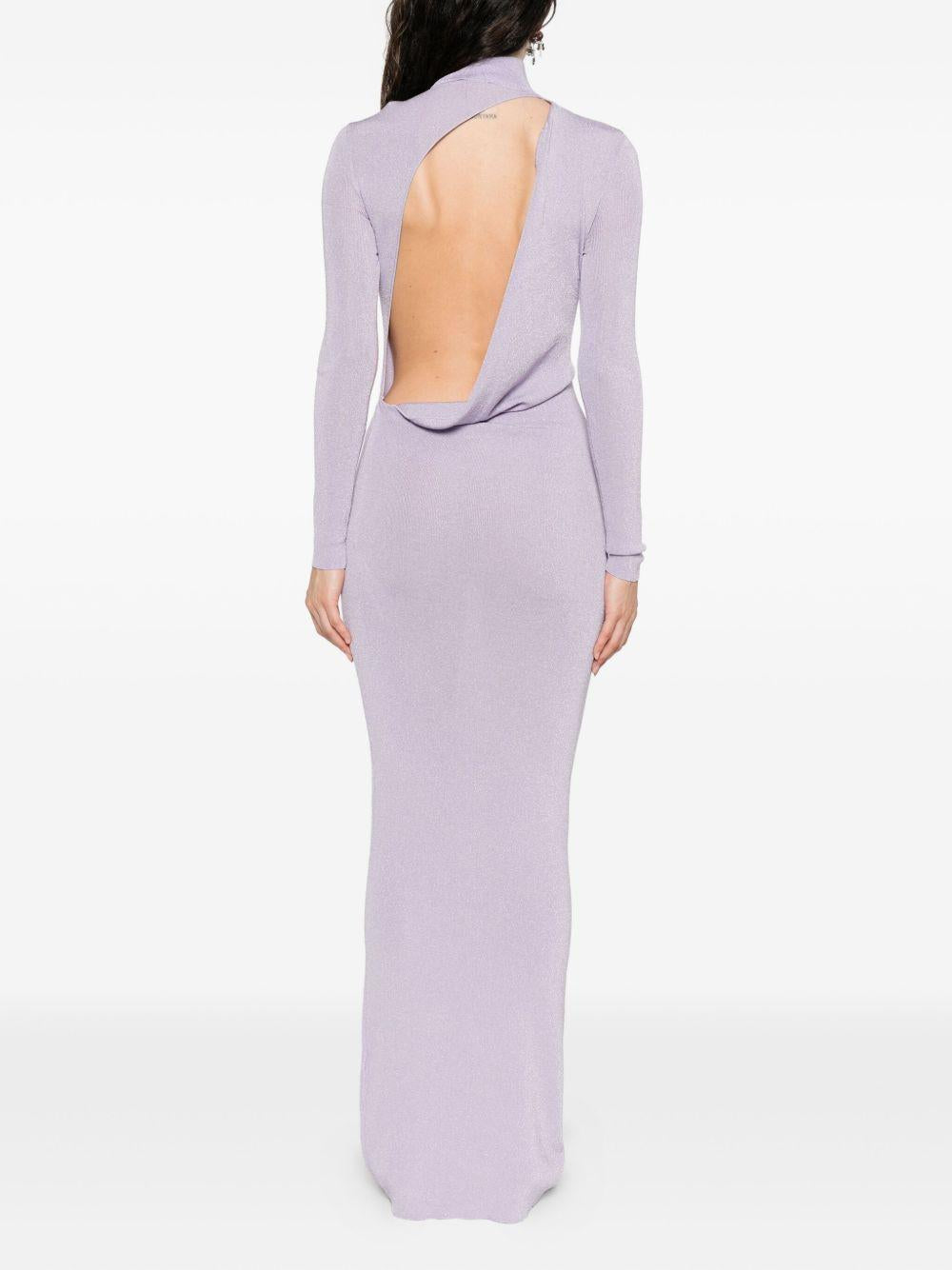 Abito corto in maglia fine in viola Self-portrait - donna 