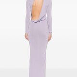 Abito corto in maglia fine in viola Self-portrait - donna 
