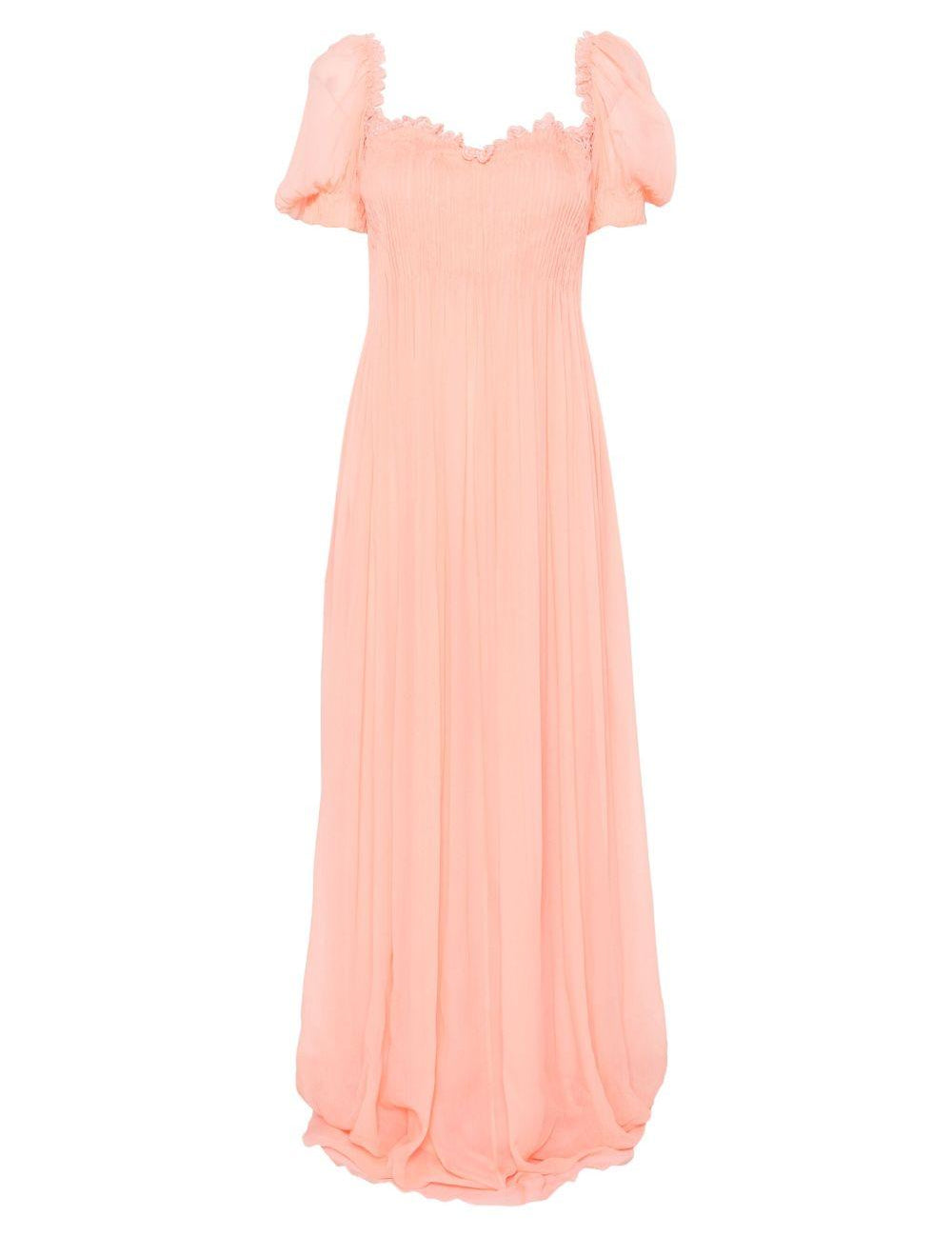 Abito lungo con plisse in rosa Ermanno Scervino - donna 
