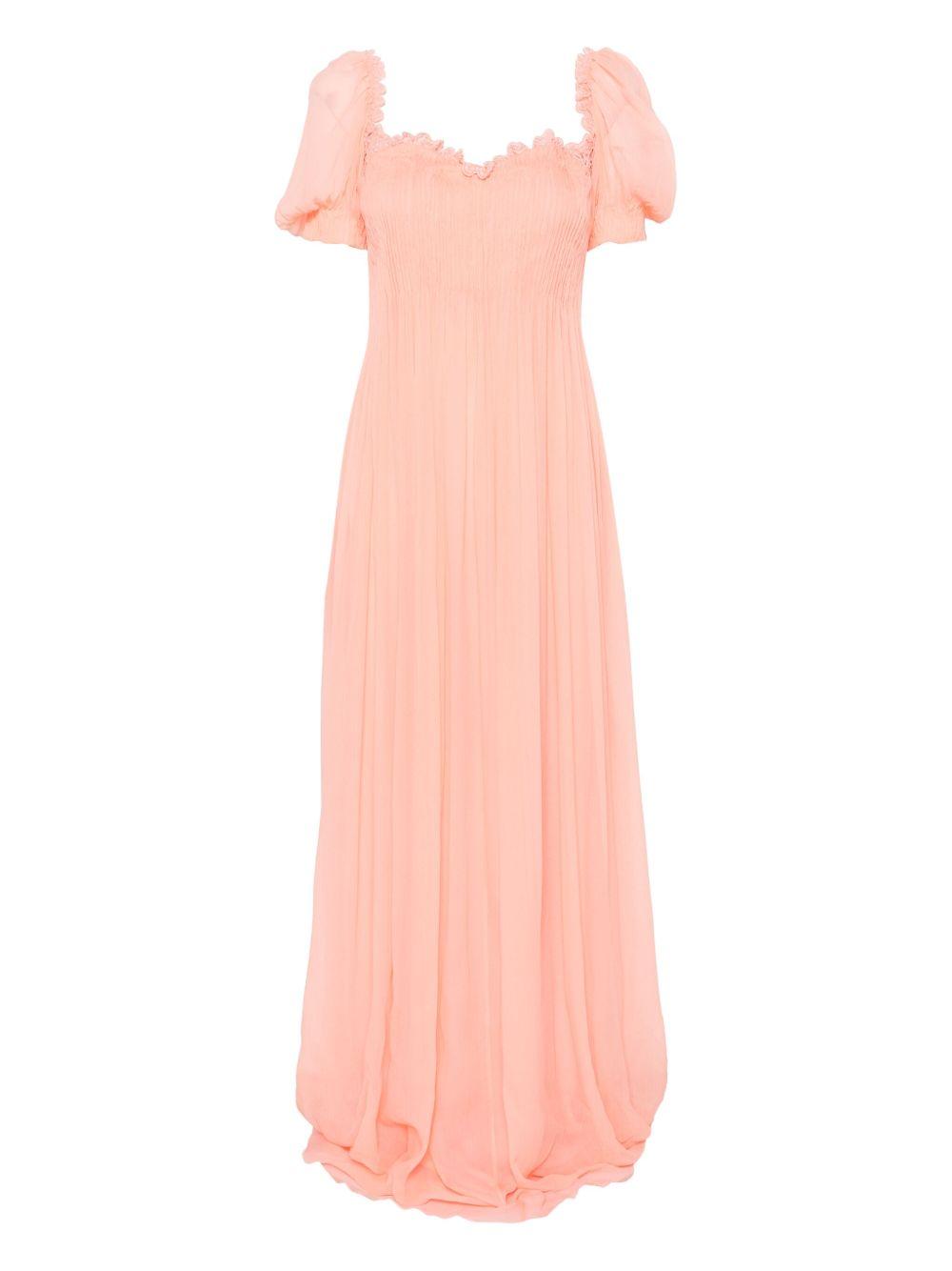 Abito lungo con plisse in rosa Ermanno Scervino - donna 