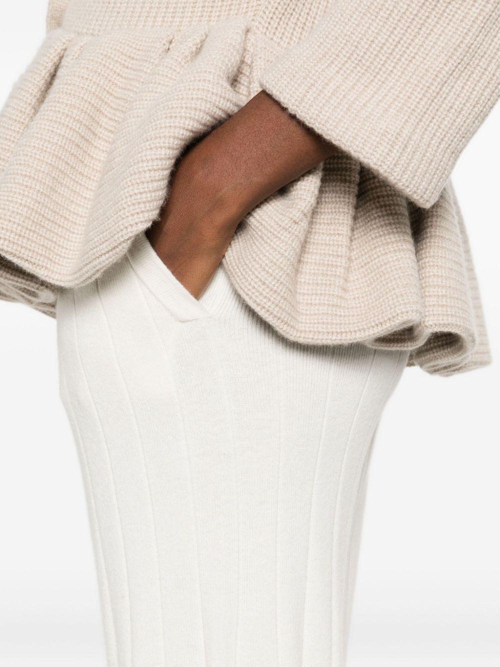 Pantaloni in cashmere jardin in bianco Maxmara - donna 