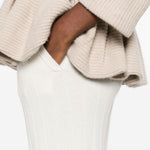 Pantaloni in cashmere jardin in bianco Maxmara - donna 