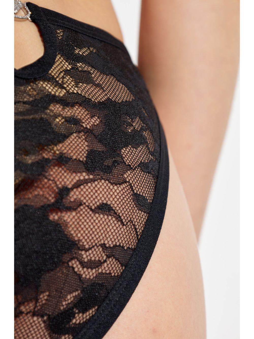 Slip in pizzo in nero Diesel - donna 