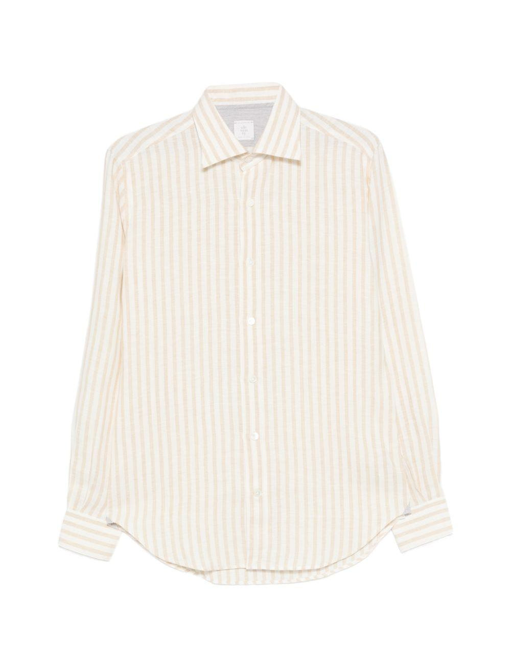 Camicia a righe in beige Eleventy - uomo 