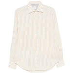 Camicia a righe in beige Eleventy - uomo 