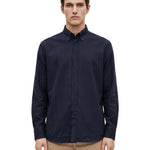Camicia a maniche lunghe in blu 