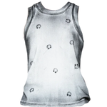 Canotta con stampa piercing in bianco Melitta baumeister - donna 