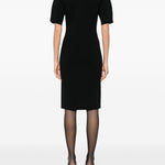 Abito midi in maglia fine in nero Toteme - donna 