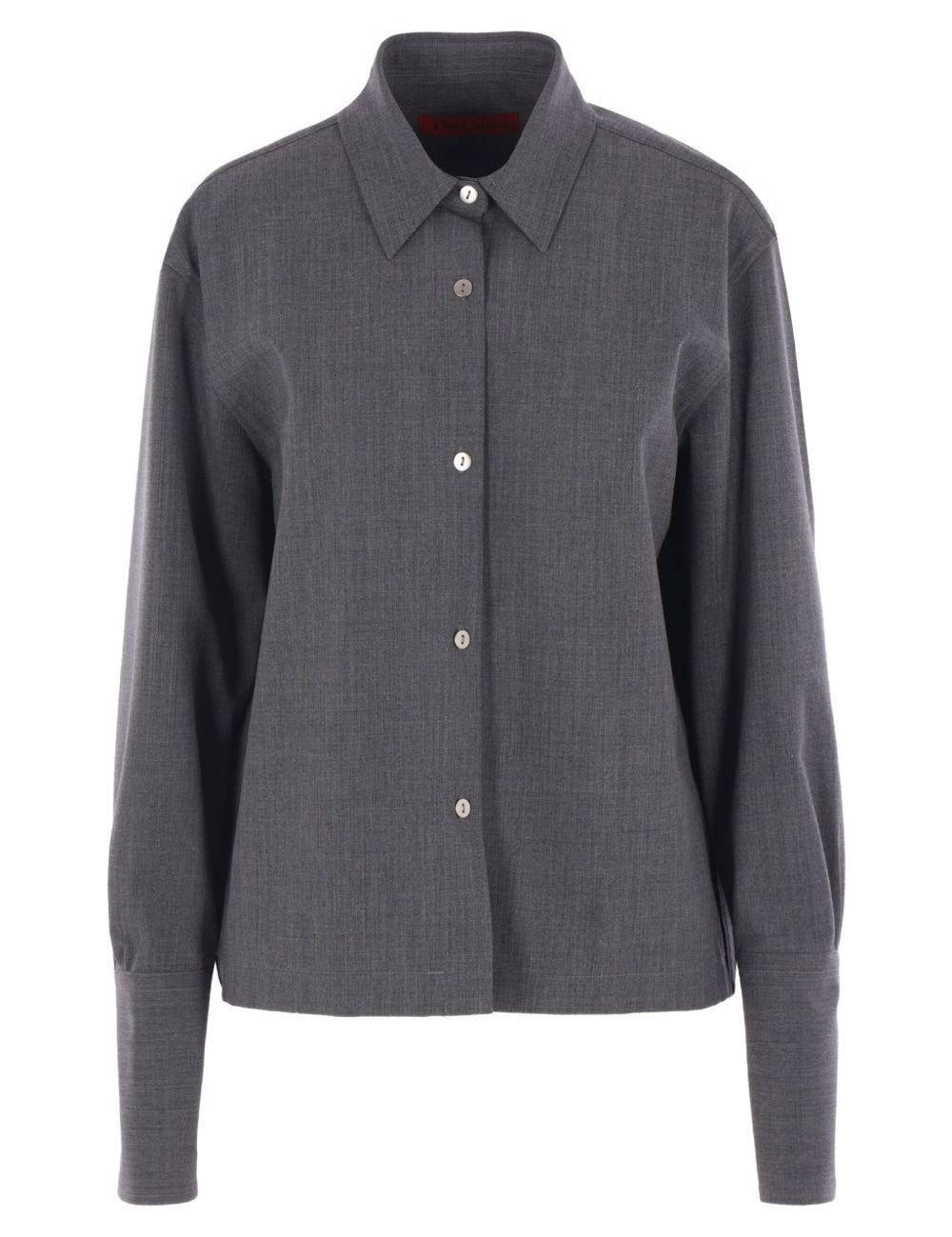 Camicia con colletto button-down in grigio The latest - donna 