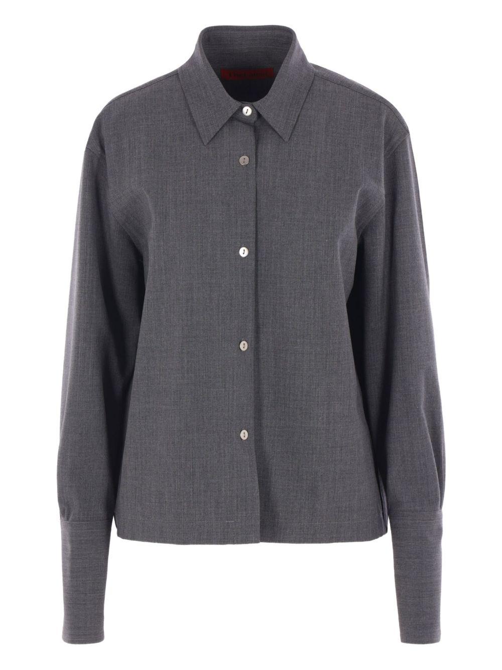 Camicia con colletto button-down in grigio The latest - donna 