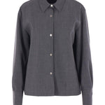 Camicia con colletto button-down in grigio The latest - donna 