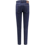 Jeans con passanti per cintura e bottoni in blu Kiton - uomo 