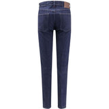 Jeans con passanti per cintura e bottoni in blu Kiton - uomo 