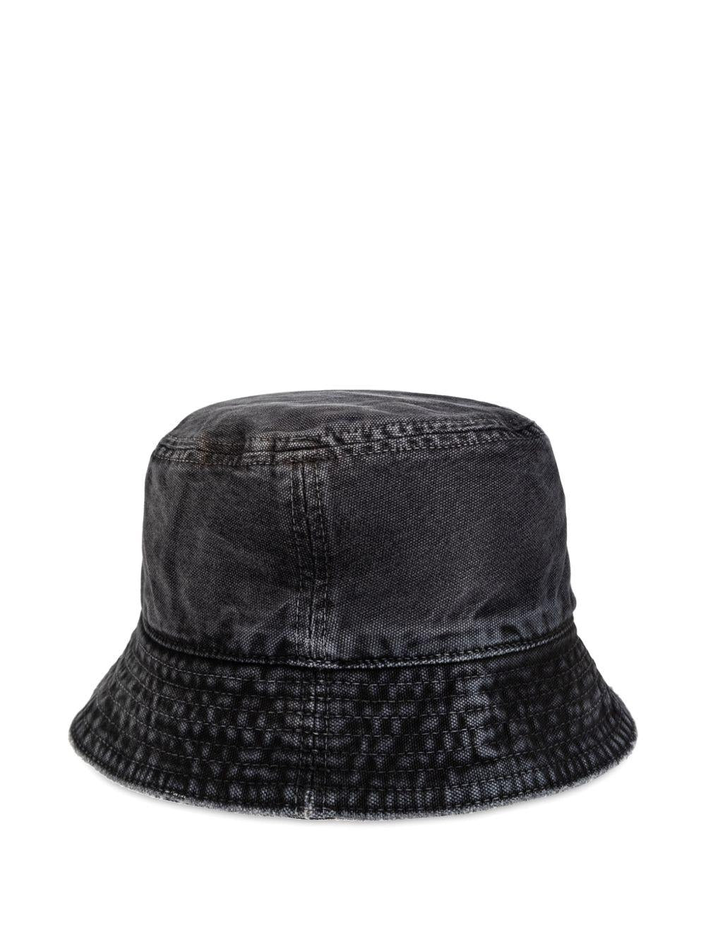 cappello a pescatore in denim nero carhartt wip - unisex 