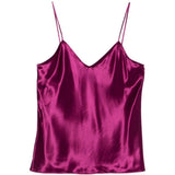 Top viola con scollo a V e spalline sottili in viola  Alberta ferretti - donna 