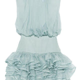 Miniabito con ruches in blu Viktor&rolf - donna 