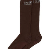 Calzini con logo in marrone Mm6 maison margiela - donna 