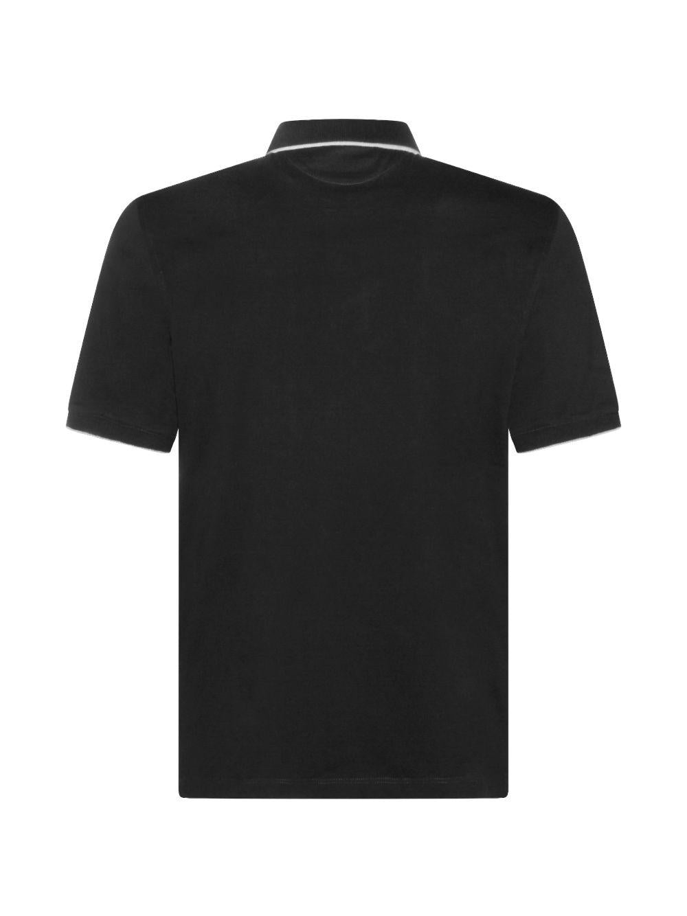 Polo con logo in nero Brunello cucinelli - uomo 