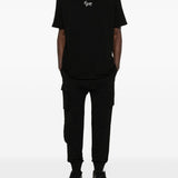 T-shirt con stampa grafica in nero 44 label group - uomo 