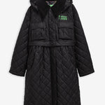 Giacca trapuntata lunga con peplo Barbour x Ganni - donna 
