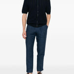 Pantaloni a pieghe con fibbia in blu Briglia 1949 - uomo 