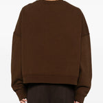 Felpa a maniche lunghe in marrone Entire studios - unisex 
