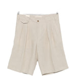 Pantaloncini con dettagli a pieghe in beige Briglia 1949 - uomo 