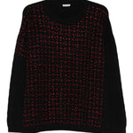 Maglione con lavorazione intrecciata in nero Glass cypress - uomo 