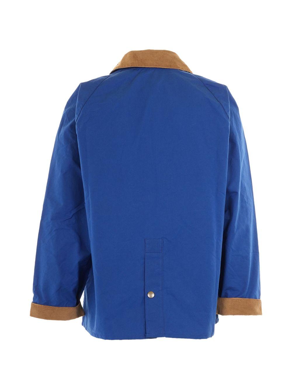 Giacca Sugarlump Bedale con colletto a coste in blu Barbour x paul smith - uomo 