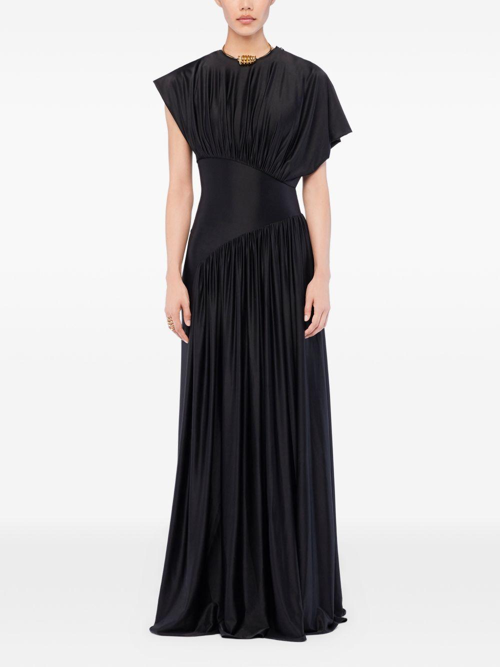 Abito con arricciature in nero Rabanne - donna 