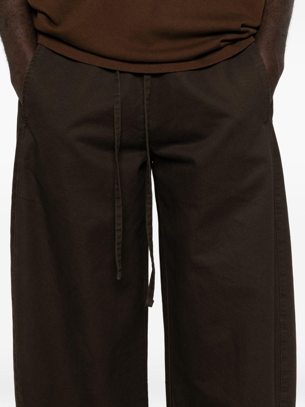 Pantaloni a gamba ampia in marrone Entire studios - donna 