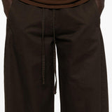 Pantaloni a gamba ampia in marrone Entire studios - donna 